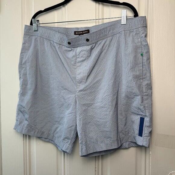 Michael Kors Swim Trunks Mens Large Blue Mesh Liner Shorts *Missing Drawstring - Picture 1 of 9